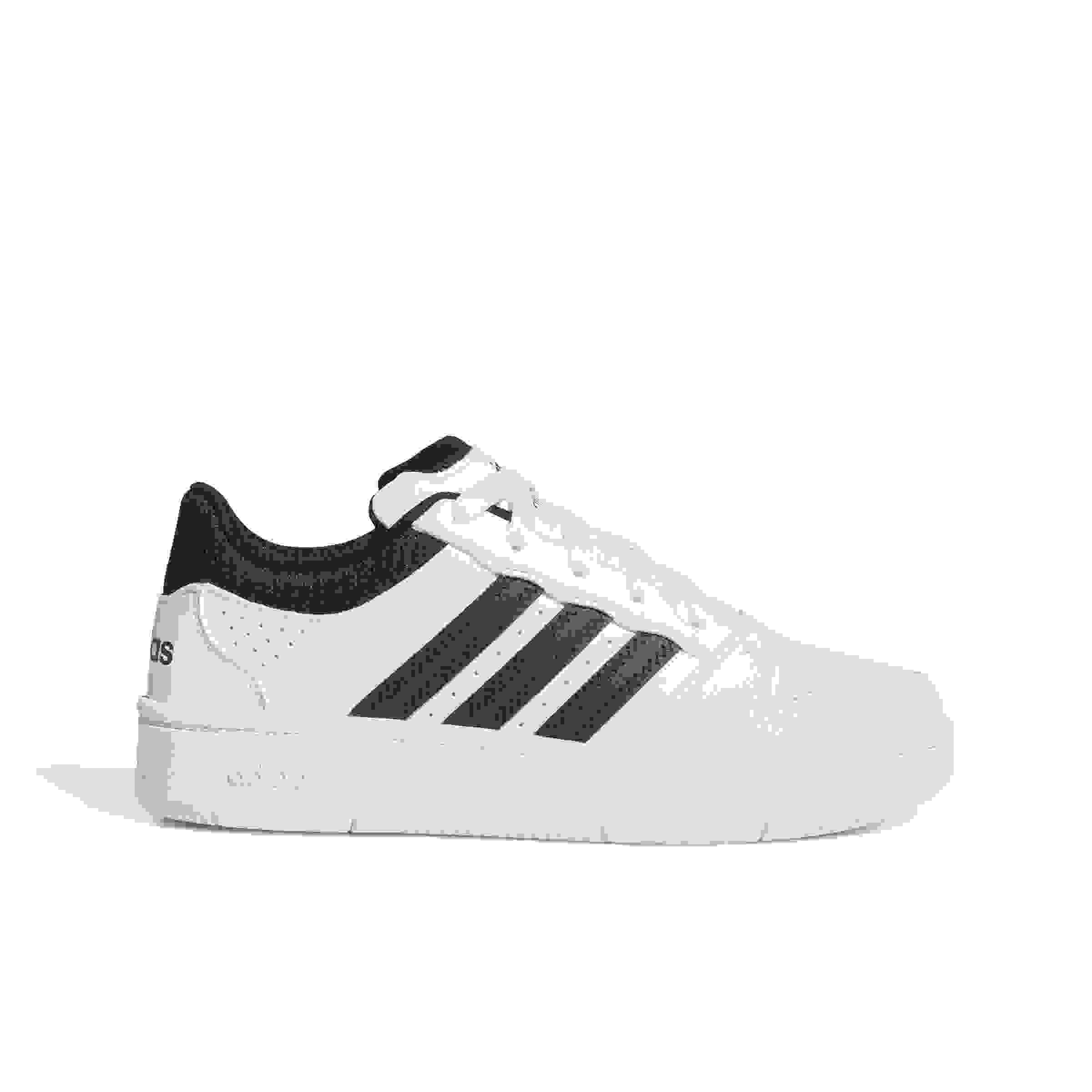 adidas Hoops Classic J Grade School Boys' "Ftwr White/Core Black/Orbit Grey" Shoe